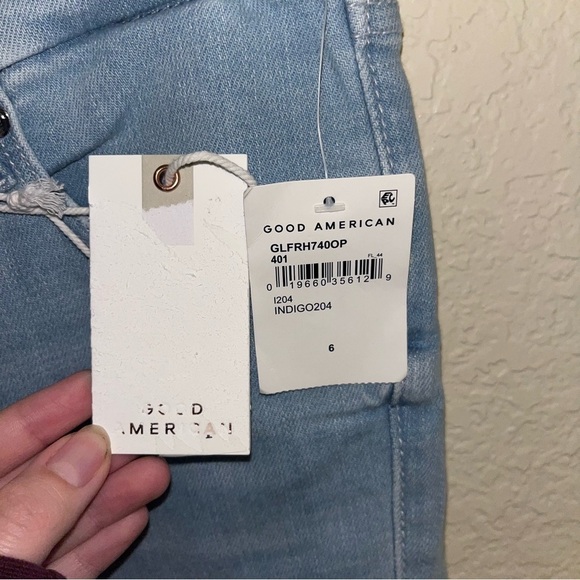 Good American Good Legs Flare Jeans Size 6/28 New With Tags - Picture 3 of 10